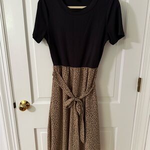 Animal Print Midi Dress